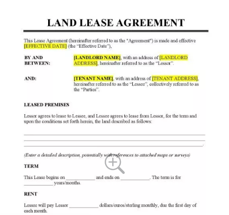 पट्टा विलेख/Lease Deed